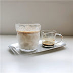 Giftwowo 1PC Spouts Espresso Measuring Cup with Handle 50ml 100ml Glass Coffe Cup Liquid Glasses Barista Tools