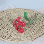 Giftwowo 1PC Forget-Me-Not Yarn Flowers – Handmade Crochet Faux Flowers, Perfect for Valentine's Day & Birthday Gifts