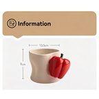 Giftwowo 1PC Fruit Mug – Creative Ceramic Water Cup, Couples Matching Mugs for Home & Office, Original Niche Birthday Gift