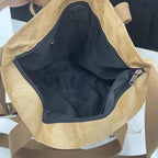 Giftwowo 1PC Custom Paper Bag – Washable Kraft Paper Tote, Crossbody & Shoulder Bag, Logo & Pattern Printing Available