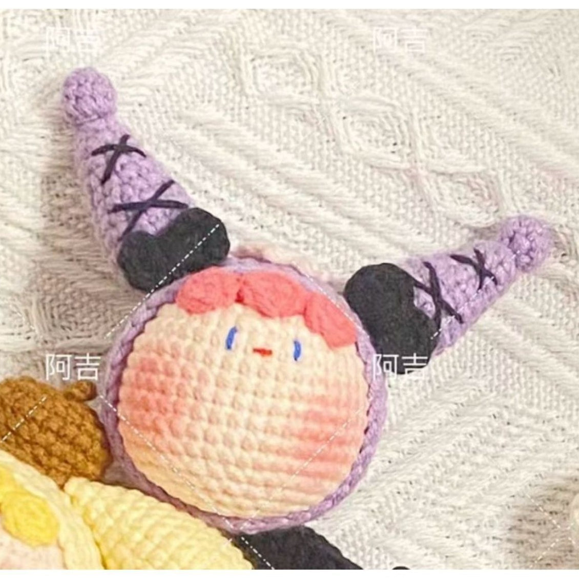 Giftwowo Pom-Pom Yarn Crochet, DIY Handmade Gift for Boyfriend and Girlfriend, Birthday and Qixi Festival, Unique Gift for Girls