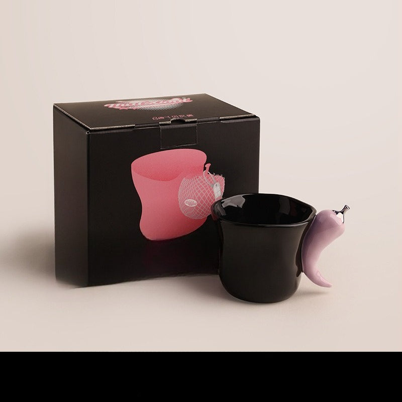 Giftwowo 1PC Creative Stereo Pepper Ceramic Coffee Cup Cartoon Fun Pepper Porcelain Teacap Gift Mug