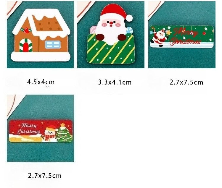 Giftwowo 1PC Cute Christmas Fridge Magnet – Creative DIY Decorative Magnetic Sticker, High-Quality Thick Magnetic Christmas Gift