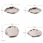 Giftwowo 1PC Ins Silver Ceramic Tray Key Storyage Jewelry Watch Display Decoration Furniture Office Decoration