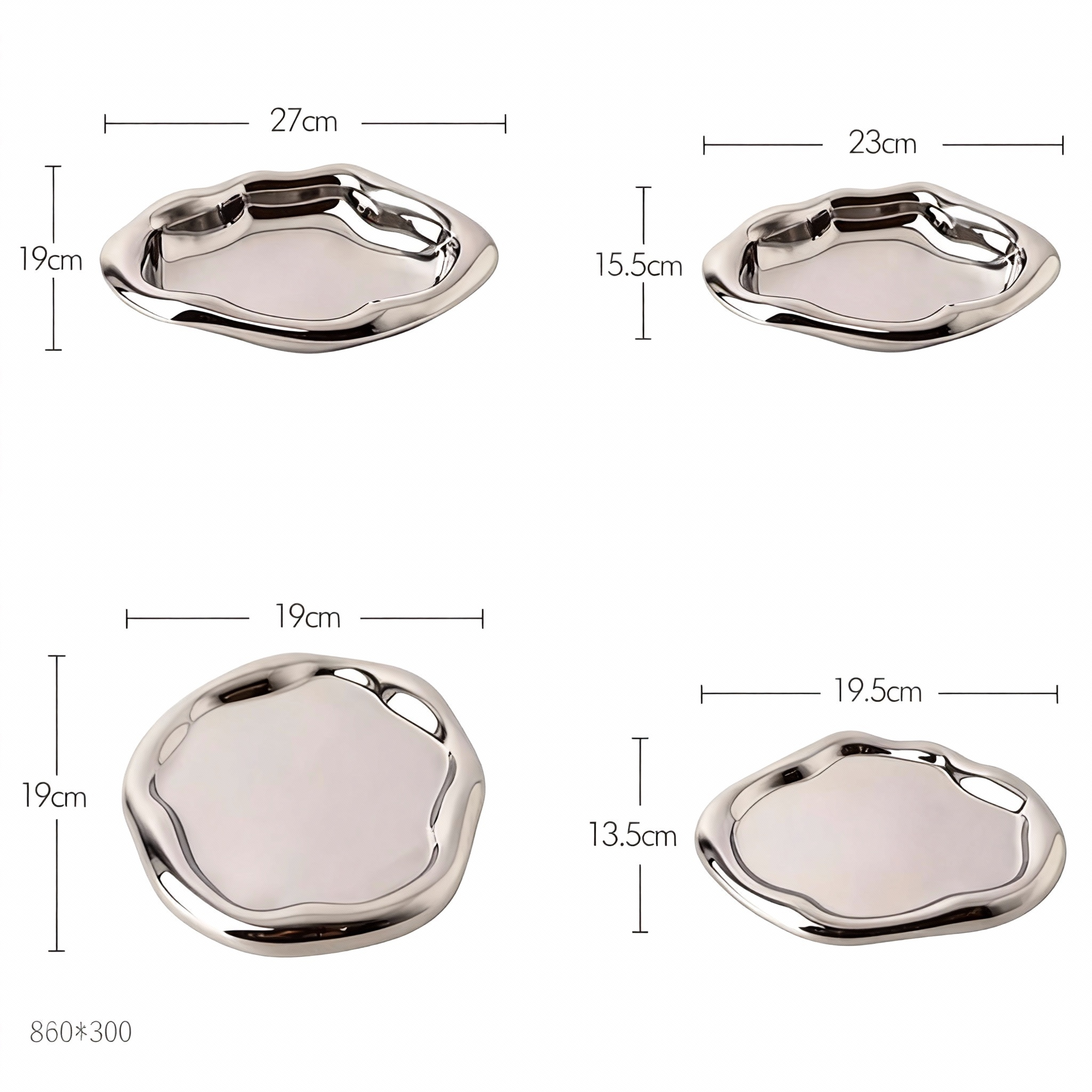 Giftwowo 1PC Ins Silver Ceramic Tray Key Storyage Jewelry Watch Display Decoration Furniture Office Decoration