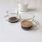 Giftwowo 1PC Spouts Espresso Measuring Cup with Handle 50ml 100ml Glass Coffe Cup Liquid Glasses Barista Tools