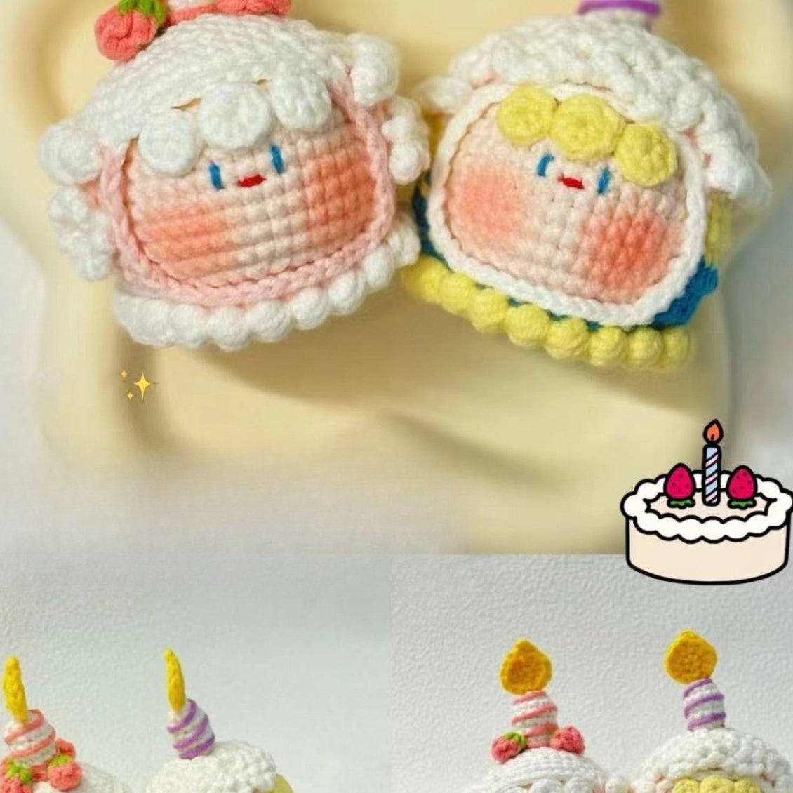 Giftwowo Pom-Pom Yarn Crochet, DIY Handmade Gift for Boyfriend and Girlfriend, Birthday and Qixi Festival, Unique Gift for Girls