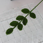 Giftwowo 1PC Eucalyptus Leaves – Handcrafted Yarn Floral Arrangement, Perfect for Living Room & Office Décor, Year-Round Woven Yarn Leaves