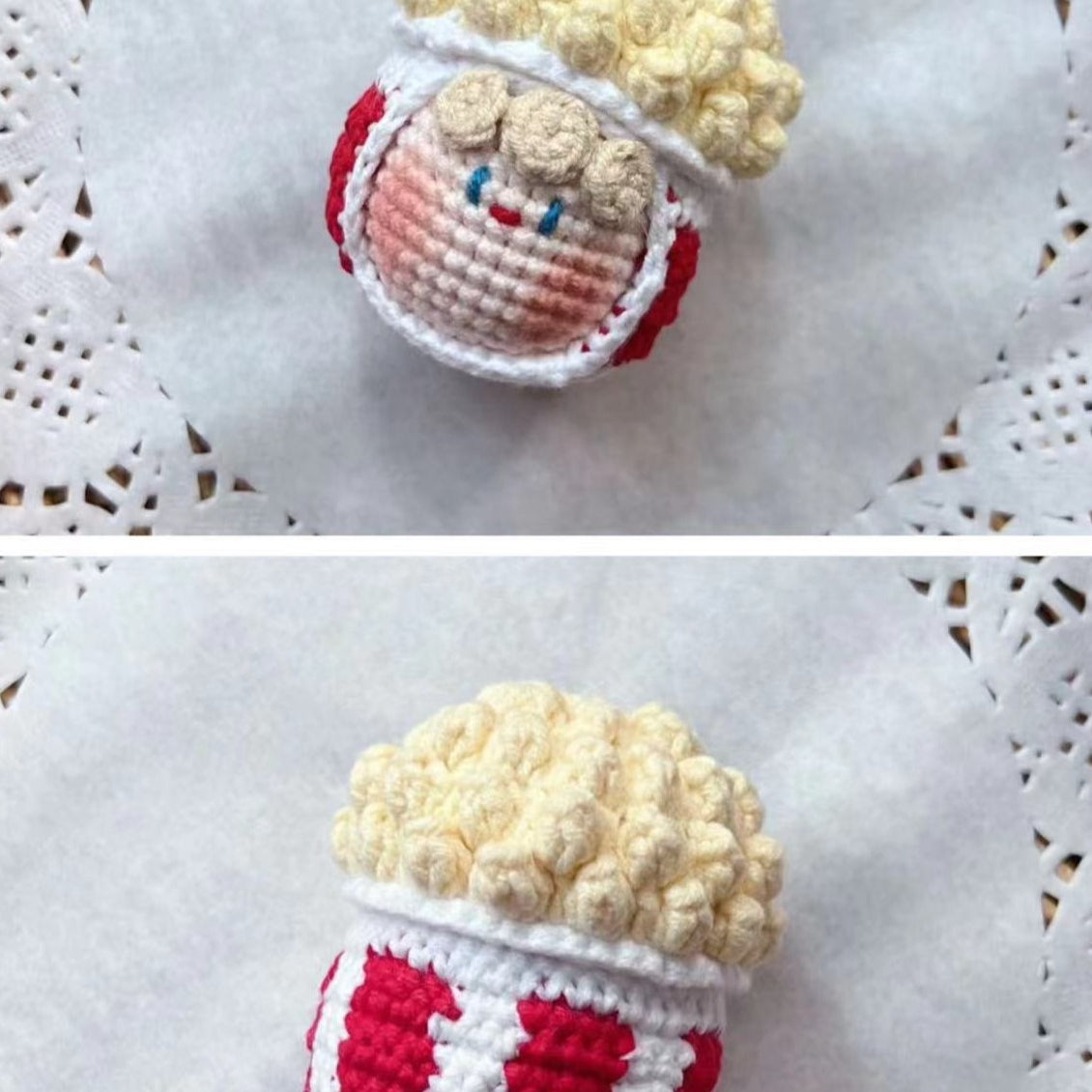 Giftwowo Pom-Pom Yarn Crochet, DIY Handmade Gift for Boyfriend and Girlfriend, Birthday and Qixi Festival, Unique Gift for Girls