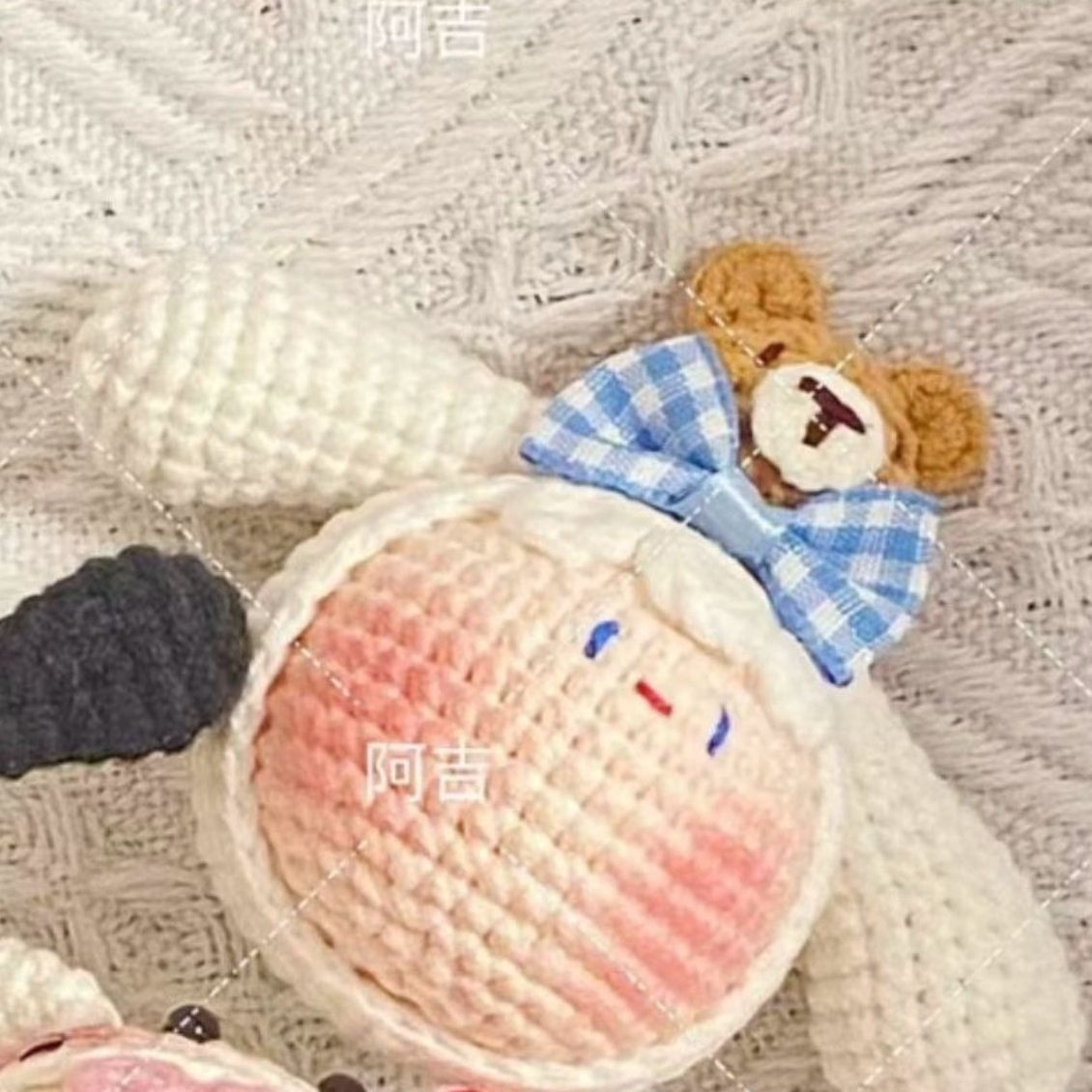 Giftwowo Pom-Pom Yarn Crochet, DIY Handmade Gift for Boyfriend and Girlfriend, Birthday and Qixi Festival, Unique Gift for Girls