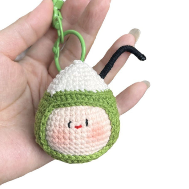 Giftwowo Pom-Pom Yarn Crochet Doll, Handmade Cute and Unique Accessory, DIY Adorable Ornament
