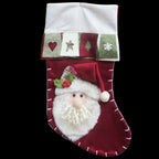 1PC Christmax Stocking Large Plush Socks Gift Socks Candy Socks Christmas Eve Bag Xmas Decorations