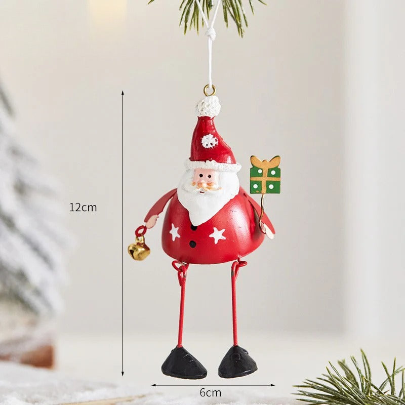 Giftwowo 1PC Christmas Tree Ornaments Creative Elk Snowman Santa Claus Decorations for Home Xmax Tree Decor Gifts