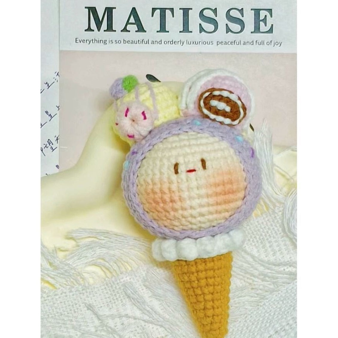 Giftwowo Pom-Pom Yarn Crochet, DIY Handmade Gift for Boyfriend and Girlfriend, Birthday and Qixi Festival, Unique Gift for Girls