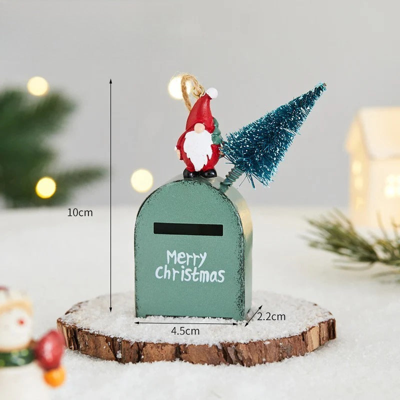 Giftwowo 1PC Christmas Tree Ornaments Creative Elk Snowman Santa Claus Decorations for Home Xmax Tree Decor Gifts