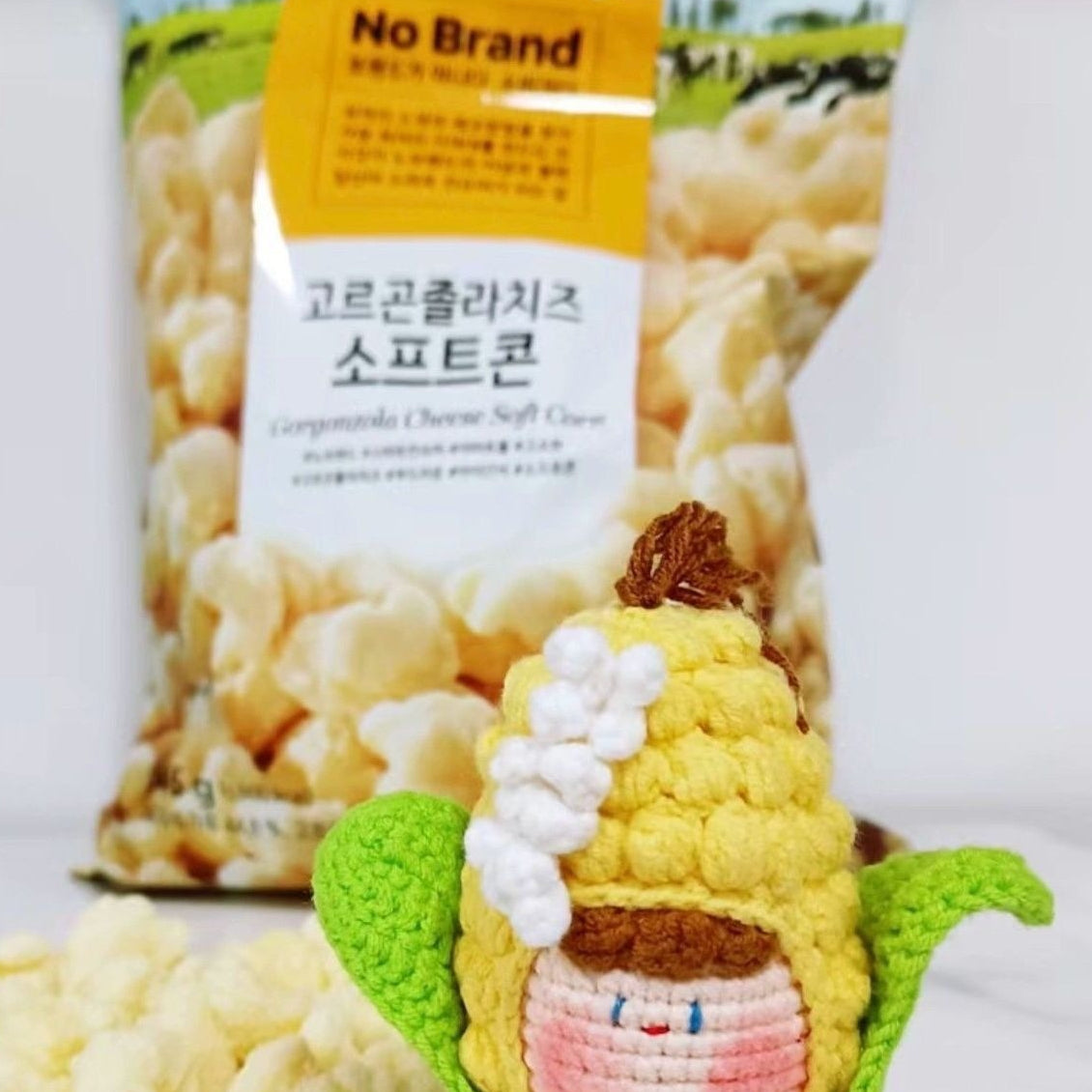 Giftwowo Pom-Pom Yarn Crochet, DIY Handmade Gift for Boyfriend and Girlfriend, Birthday and Qixi Festival, Unique Gift for Girls