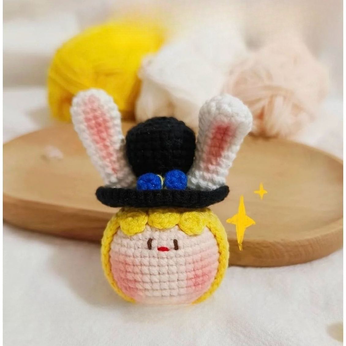 Giftwowo Pom-Pom Yarn Crochet, DIY Handmade Gift for Boyfriend and Girlfriend, Birthday and Qixi Festival, Unique Gift for Girls