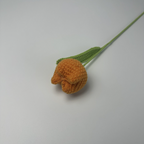 Giftwowo 1PC Chubby Tulip Yarn Flowers – Handcrafted Crochet Tulip Bouquet, Ready-to-Display Handmade Gift, Yarn Flower Arrangement