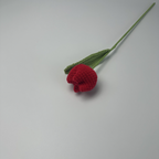 Giftwowo 1PC Chubby Tulip Yarn Flowers – Handcrafted Crochet Tulip Bouquet, Ready-to-Display Handmade Gift, Yarn Flower Arrangement
