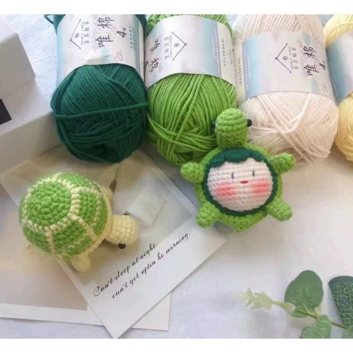 Giftwowo Pom-Pom Yarn Crochet, DIY Handmade Gift for Boyfriend and Girlfriend, Birthday and Qixi Festival, Unique Gift for Girls