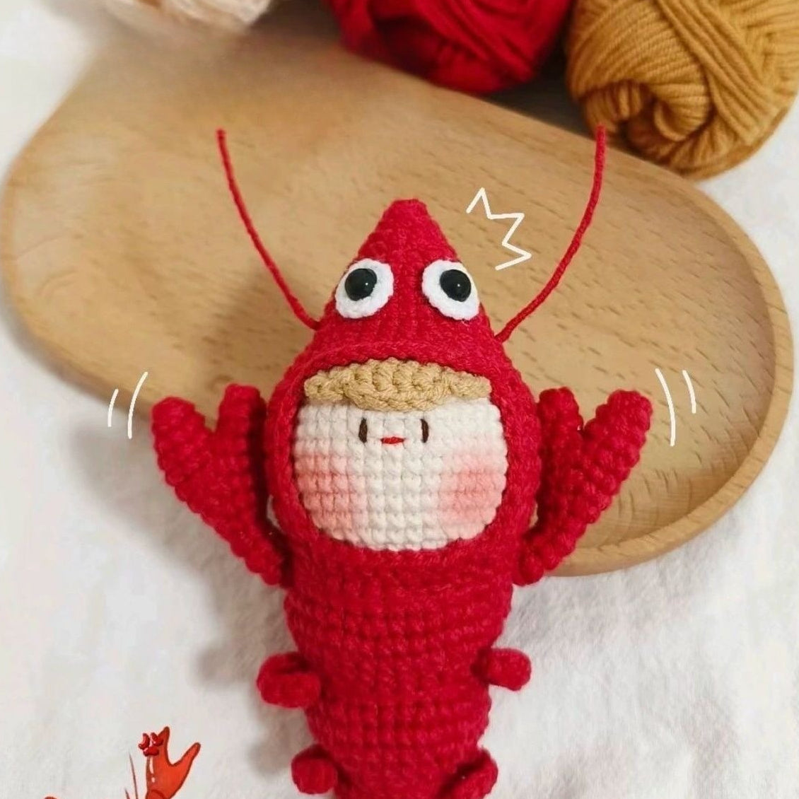 Giftwowo Pom-Pom Yarn Crochet, DIY Handmade Gift for Boyfriend and Girlfriend, Birthday and Qixi Festival, Unique Gift for Girls