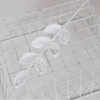 Giftwowo 1PC Eucalyptus Leaves – Handcrafted Yarn Floral Arrangement, Perfect for Living Room & Office Décor, Year-Round Woven Yarn Leaves