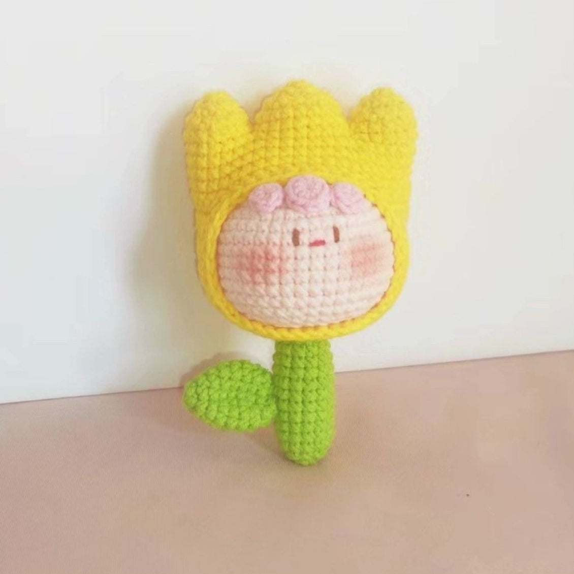 Giftwowo Pom-Pom Yarn Crochet, DIY Handmade Gift for Boyfriend and Girlfriend, Birthday and Qixi Festival, Unique Gift for Girls