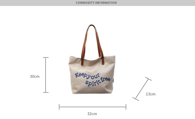 Giftwowo 1PC Shoulder Bag Large Capacity Shopping Bag Top Handbag School Bag