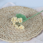 Giftwowo 1PC Forget-Me-Not Yarn Flowers – Handmade Crochet Faux Flowers, Perfect for Valentine's Day & Birthday Gifts