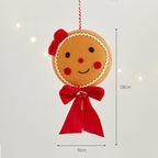 Christmas Gingerbread Man Pendant Xmas Ornament Creative Plush Doll