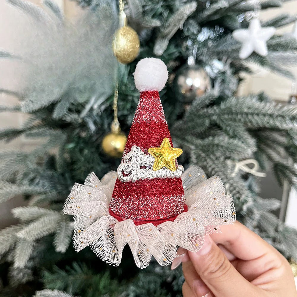 Giftwowo 1PC Cute Christmas Reindeer Antler Hair Clip – Cartoon Faux Deer Antlers for Kids, Magical and Sweet Christmas Headpiece