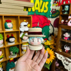 Giftwowo 1PC Handmade Crochet Yarn Doll Keychain, Figurine, Headband, Car Charm, Hair Accessory