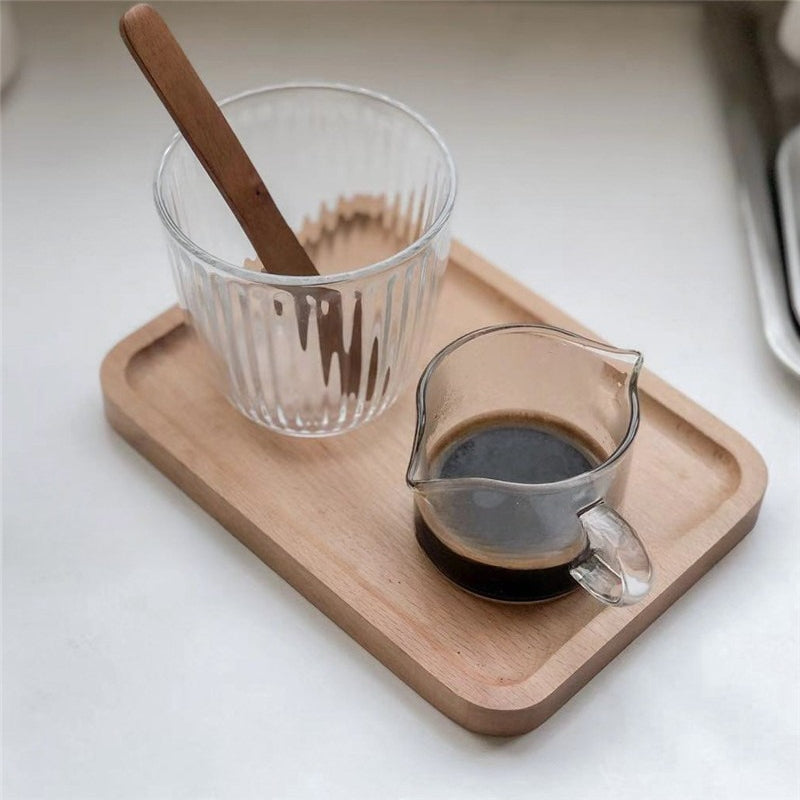 Giftwowo 1PC Spouts Espresso Measuring Cup with Handle 50ml 100ml Glass Coffe Cup Liquid Glasses Barista Tools