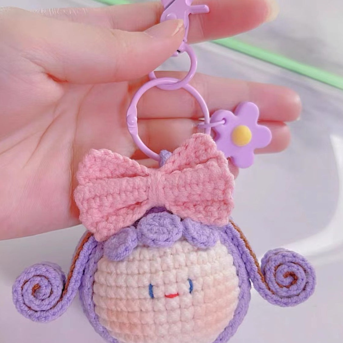 Giftwowo Pom-Pom Yarn Crochet, DIY Handmade Gift for Boyfriend and Girlfriend, Birthday and Qixi Festival, Unique Gift for Girls