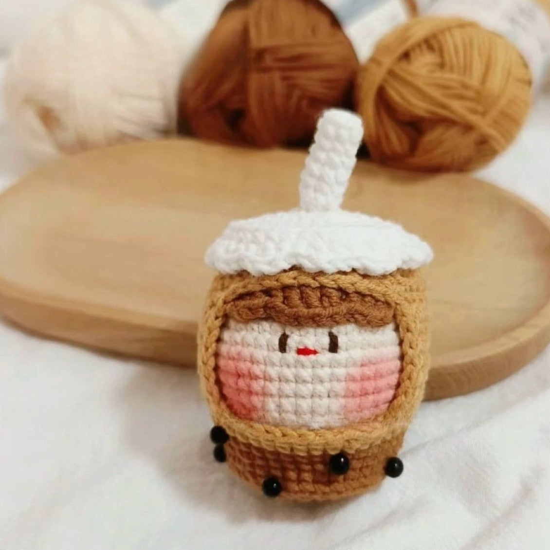 Giftwowo Pom-Pom Yarn Crochet, DIY Handmade Gift for Boyfriend and Girlfriend, Birthday and Qixi Festival, Unique Gift for Girls