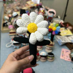 Giftwowo 1PC Handmade Crochet Yarn Doll Keychain, Figurine, Headband, Car Charm, Hair Accessory