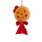 Christmas Gingerbread Man Pendant Xmas Ornament Creative Plush Doll