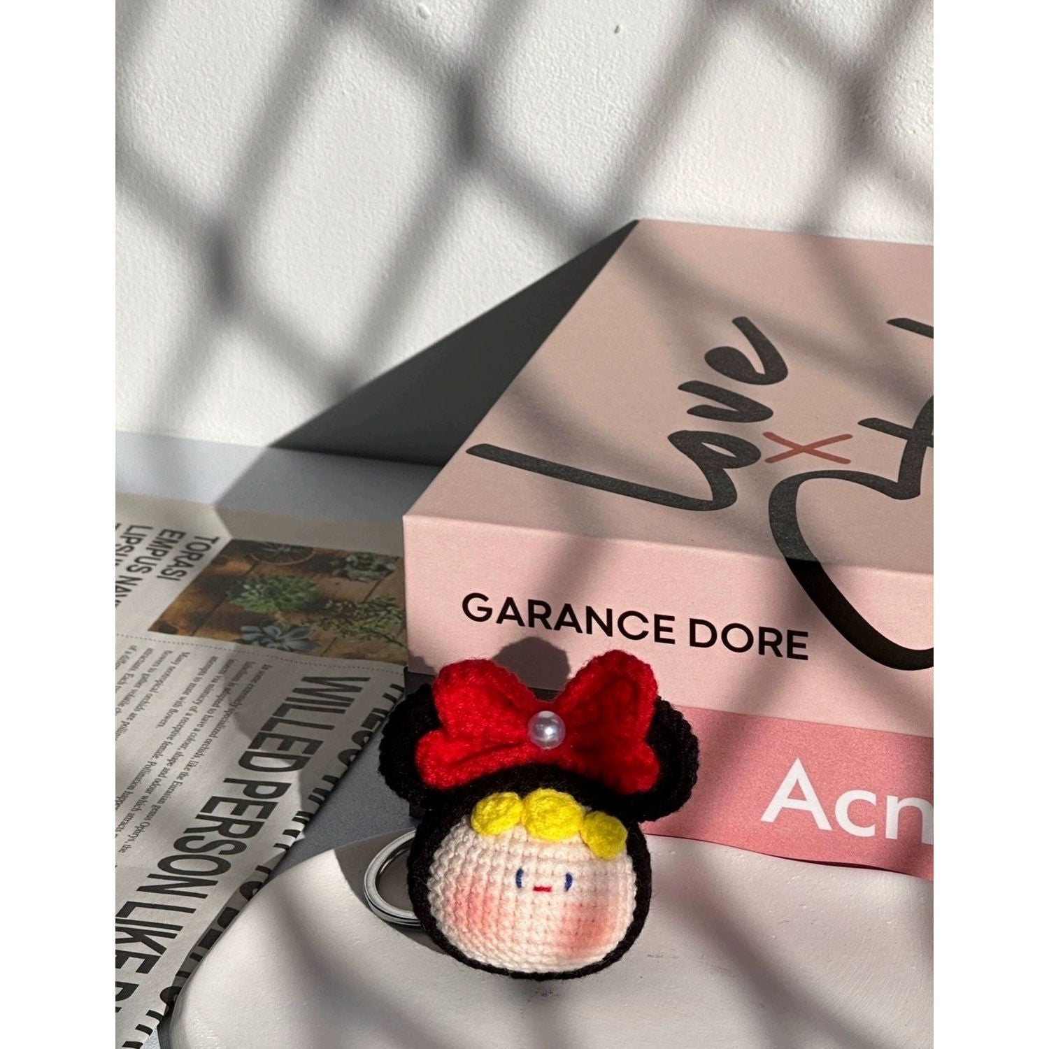 Giftwowo Handmade Yarn Crochet Pom-Pom Keychain, Bag Pendant, Creative Gift Series, Unique Handmade Accessories