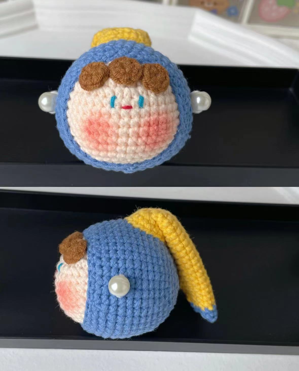 Giftwowo Pom-Pom Yarn Crochet, DIY Handmade Gift for Boyfriend and Girlfriend, Birthday and Qixi Festival, Unique Gift for Girls