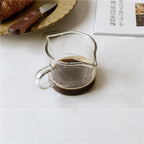 Giftwowo 1PC Spouts Espresso Measuring Cup with Handle 50ml 100ml Glass Coffe Cup Liquid Glasses Barista Tools