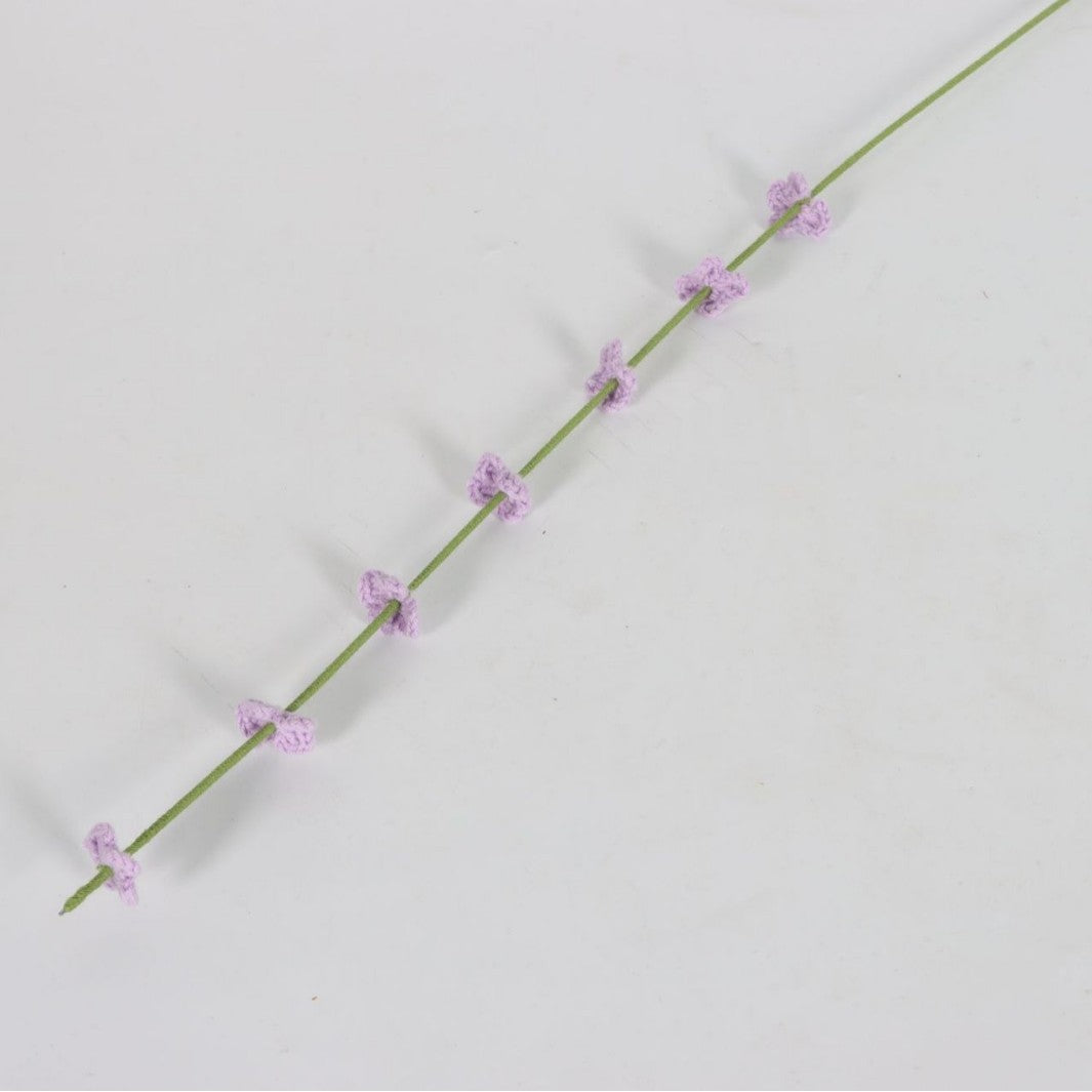 Giftwowo 1PC Handcrafted Yarn Flowers – Ready-to-Display Milium Faux Flowers, Crochet Floral Arrangement for Home Décor, Creative Gift