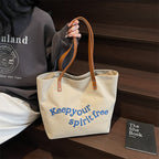 Giftwowo 1PC Shoulder Bag Large Capacity Shopping Bag Top Handbag School Bag