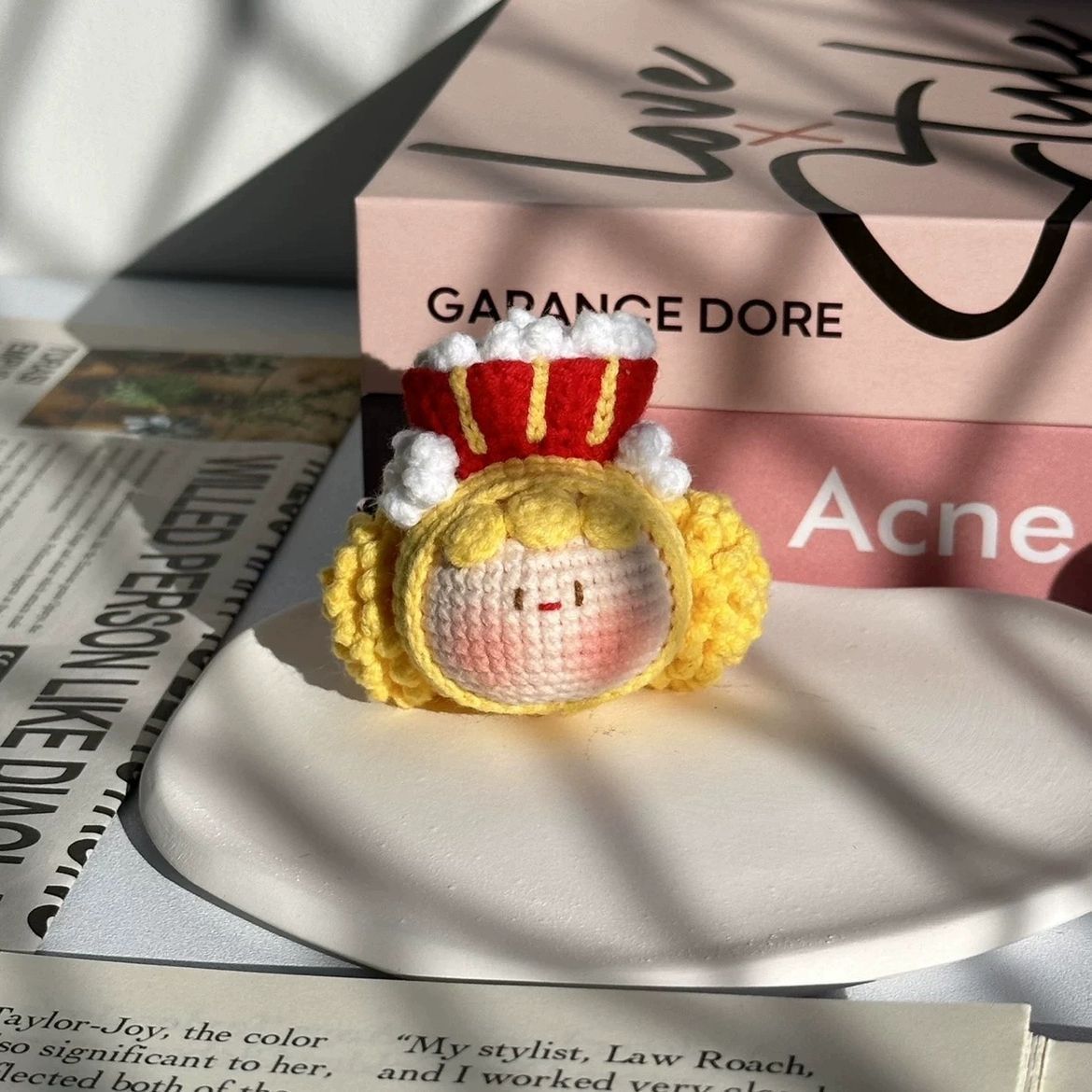 Giftwowo Handmade Yarn Crochet Pom-Pom Keychain, Bag Pendant, Creative Gift Series, Unique Handmade Accessories