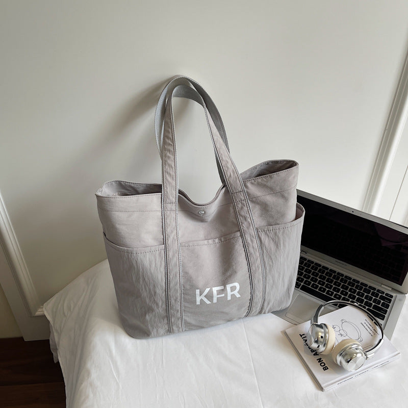 Giftwowo 1PC Women's Canvas Bag 2025 New Arrival – Casual & Lightweight Tote, Large Capacity Shoulder Bag for Class & Commuting