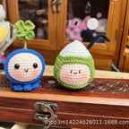 Giftwowo Pom-Pom Yarn Crochet Doll, Handmade Cute and Unique Accessory, DIY Adorable Ornament