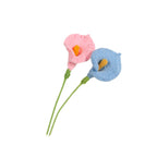 Giftwowo Handmade Crochet Calla Lily Yarn Flower - Faux Yarn Eternal Flower for Home Decor, Handcrafted Calla Lily Crochet Art