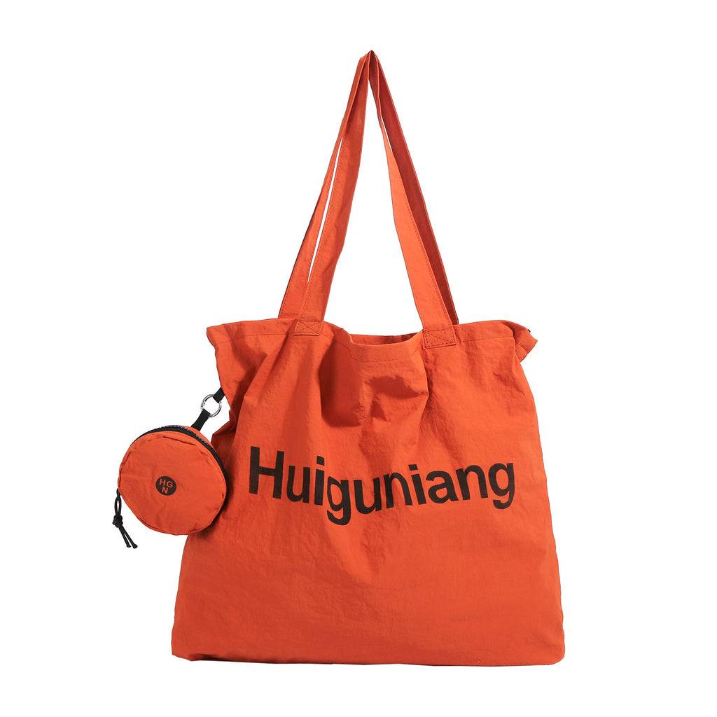 Giftwowo 1PC Korean Style Ins Large Capacity Women's Bag, Minimalist Letter Print, Versatile Lazy Chic Shoulder Tote for Shopping and Casual Use