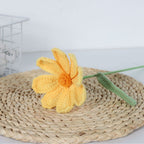 Giftwowo Handmade Yarn Cosmos Flower Bouquet - Faux Crochet Flowers for Home Decor & Creative Desk Ornament, Handmade Yarn Cosmos