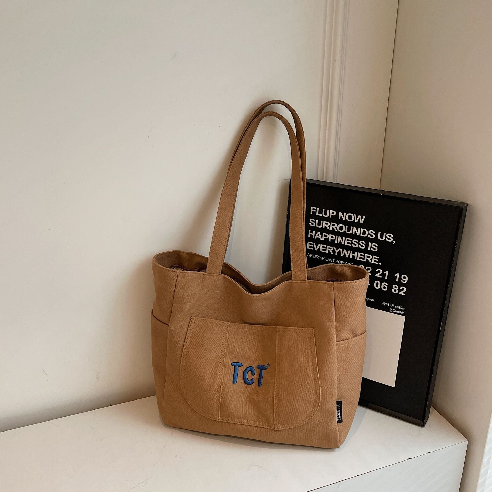 Giftwowo 1PC Lightweight & Stylish Women's Tote, Niche Design Crossbody Bag, Solid Color Shoulder Bag for Outdoor Travel