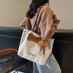 Giftwowo Fashion Eco-friendly Backpack, Shopping Tote, and Versatile Canvas Bag for Women, Large Capacity, Stylish & Practical for School, Commuting, and Daily Use